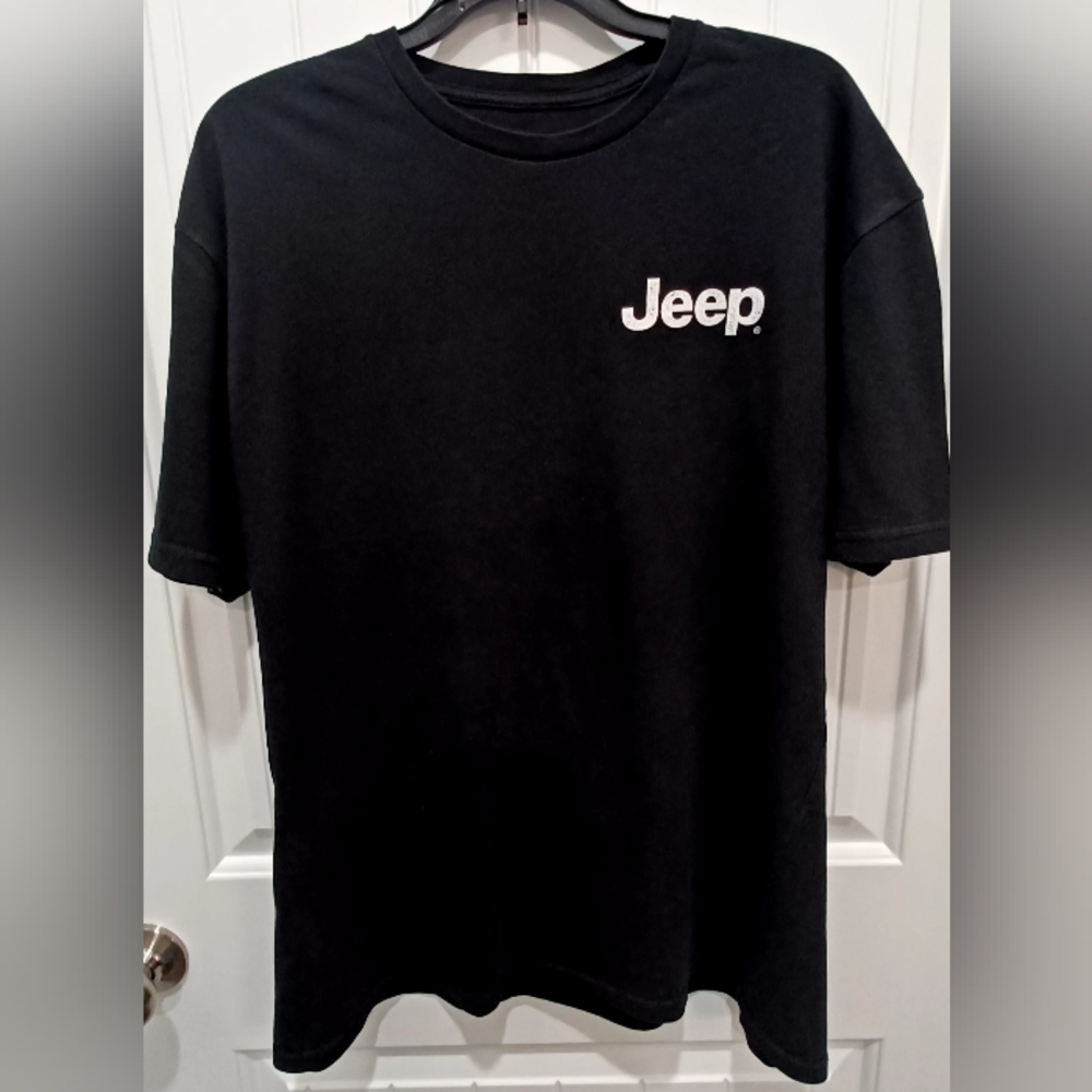 Mens JedCo XL Black Jeep Tshirt #0395